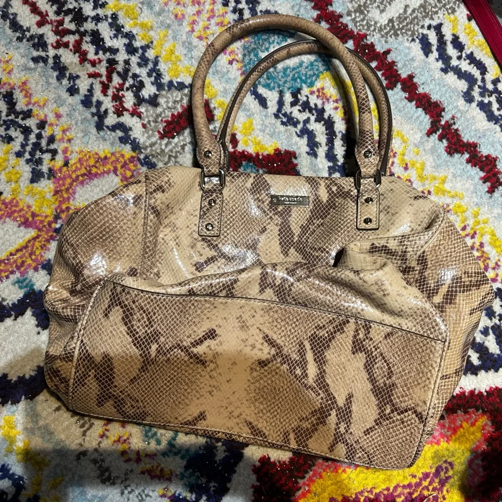 Kate Spade Faux Python Tote - Picture 2 of 3